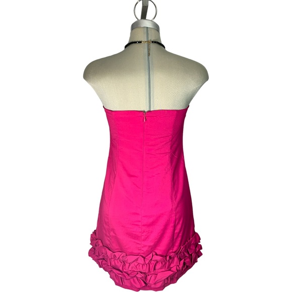 Costa Blanca Pink Strapless Dress Size M - Picture 6 of 16